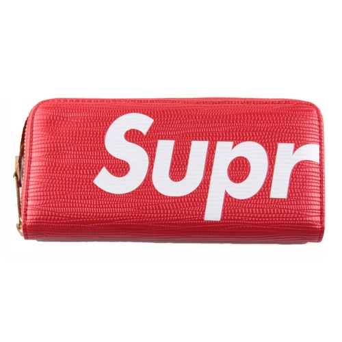 Supreme Logo Red Wallet